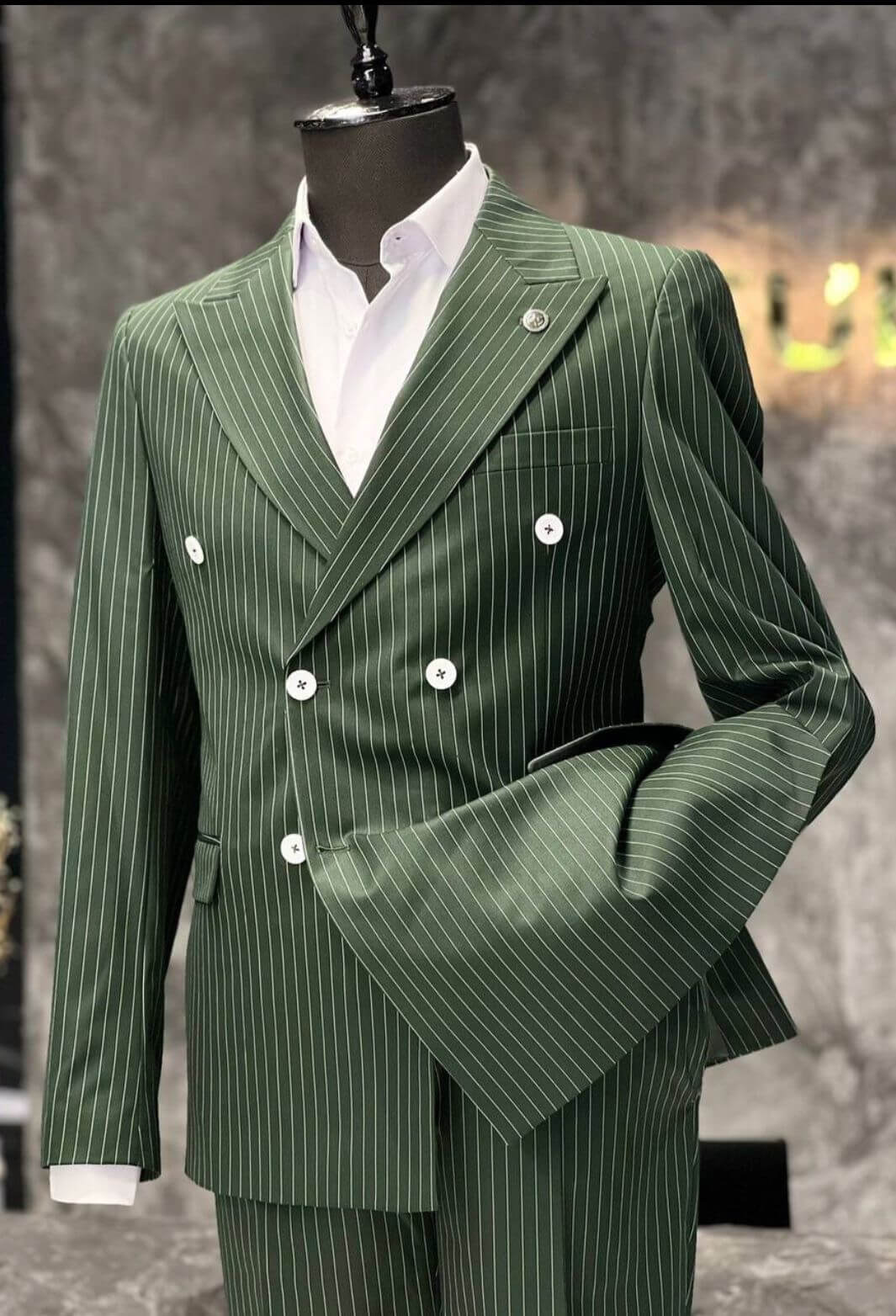 Double Breasted Summer Suit - Sophisticated Formal Menswear for Weddings and Black Tie Events